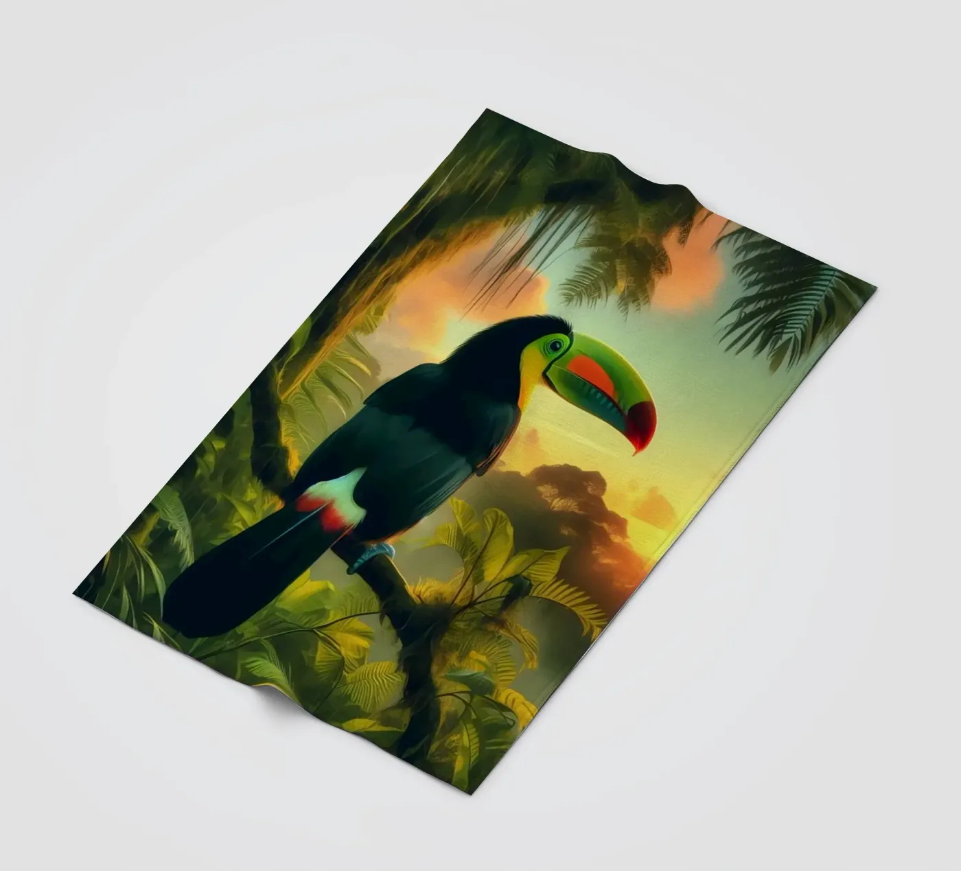 TOUCAN fleecedeken van RUBIANT ART