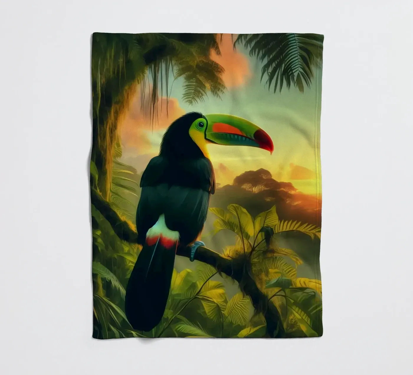 TOUCAN fleecedeken van RUBIANT ART