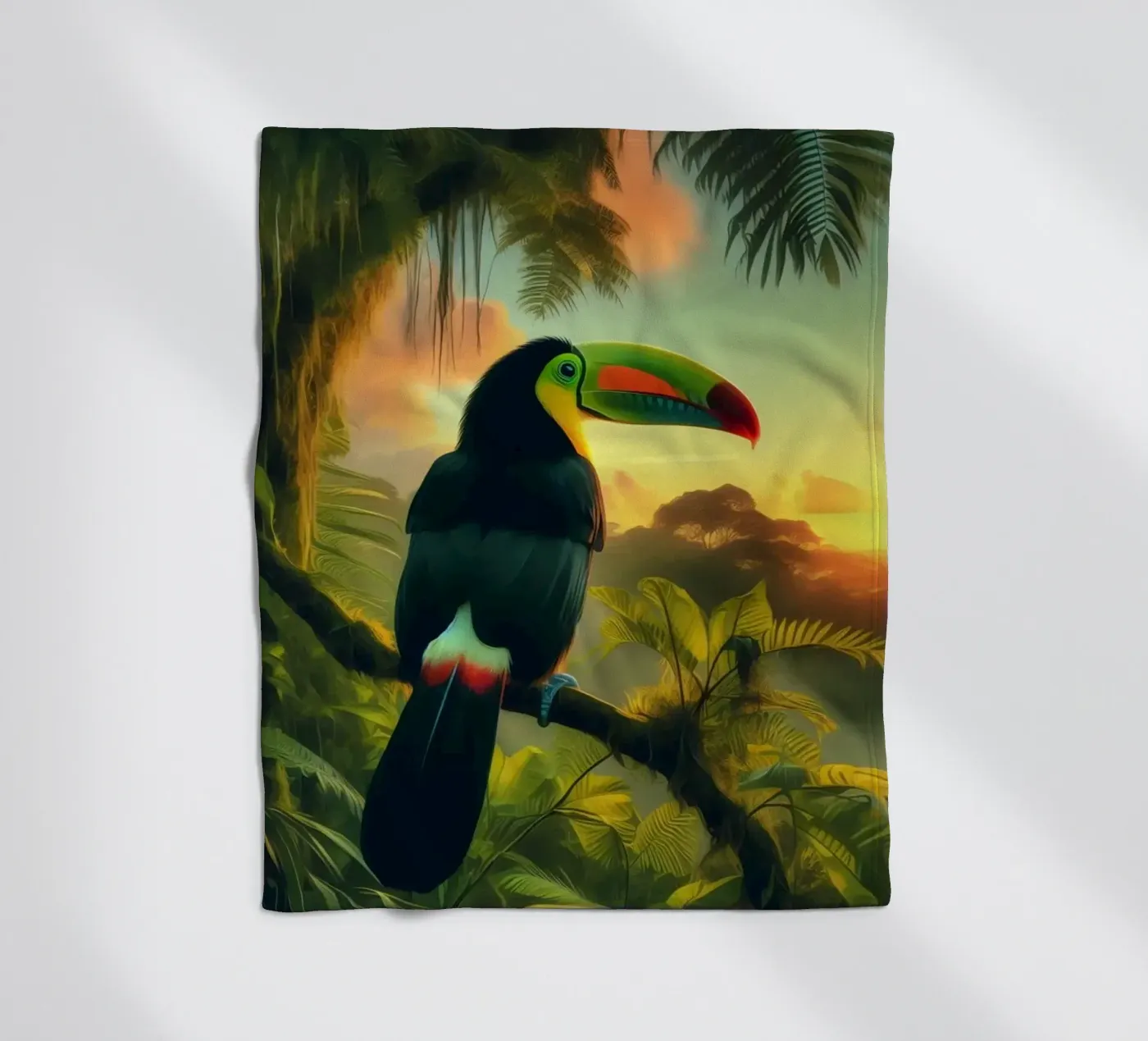 TOUCAN fleecedeken van RUBIANT ART