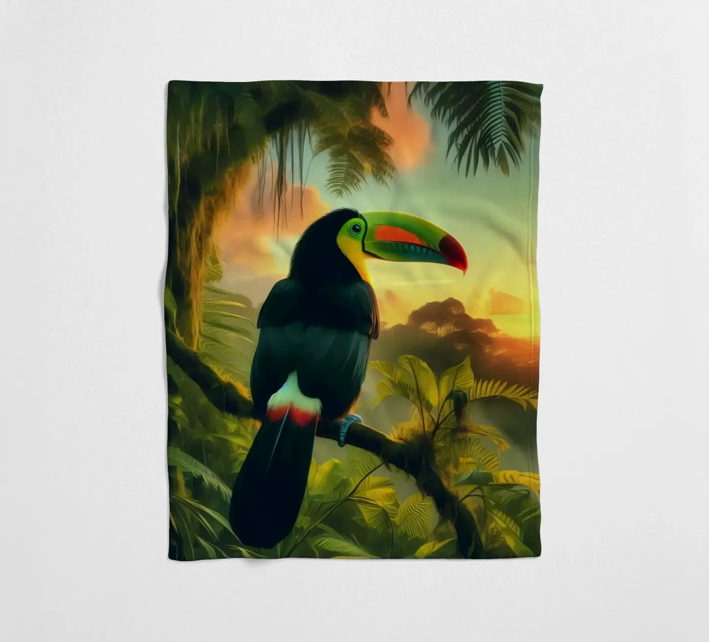 TOUCAN fleecedeken van RUBIANT ART