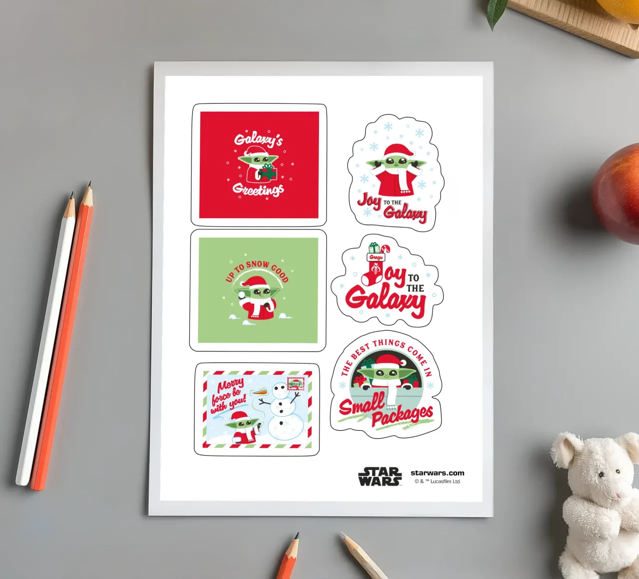 STAR WARS CHRISTMAS stickervel van Star Wars - Sticker Shop