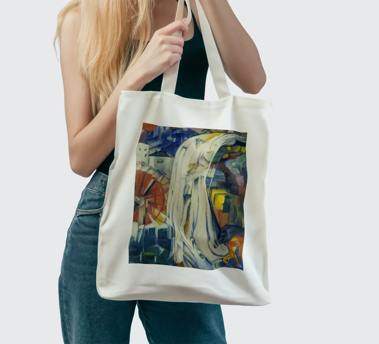 Franz Marc - Il mulino stregato borsa in juta da ARTOTHEK