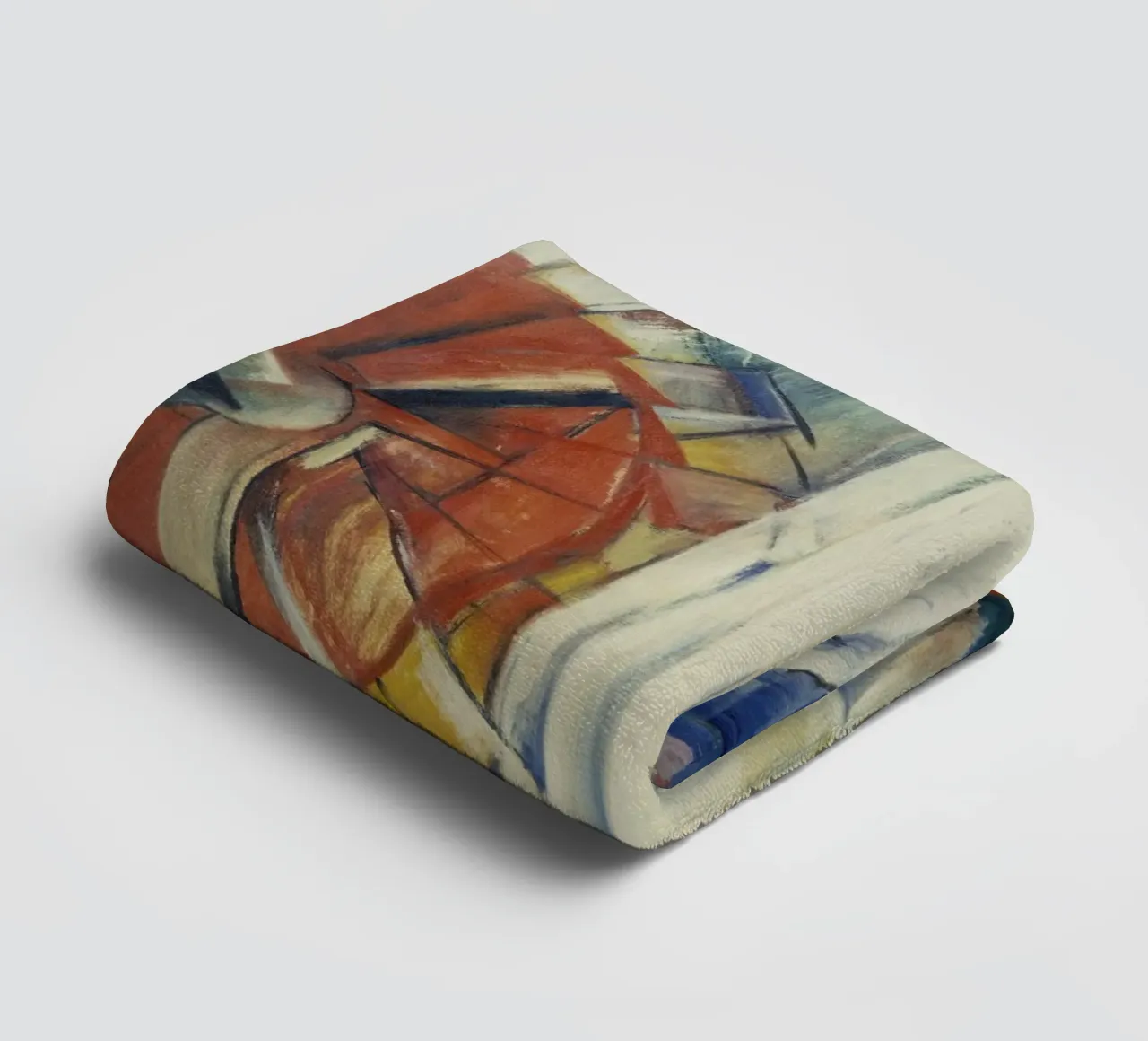 Franz Marc - Il mulino stregato asciugamano da bagno da ARTOTHEK