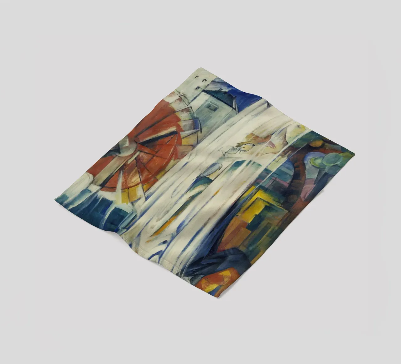 Franz Marc - Il mulino stregato coperta in pile da ARTOTHEK