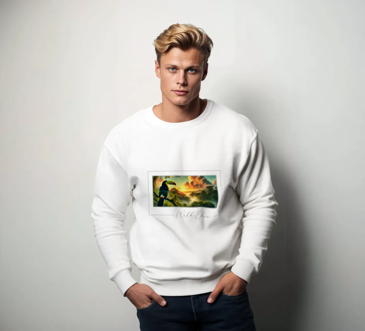 TOUCAN Sweatshirt von RUBIANT ART