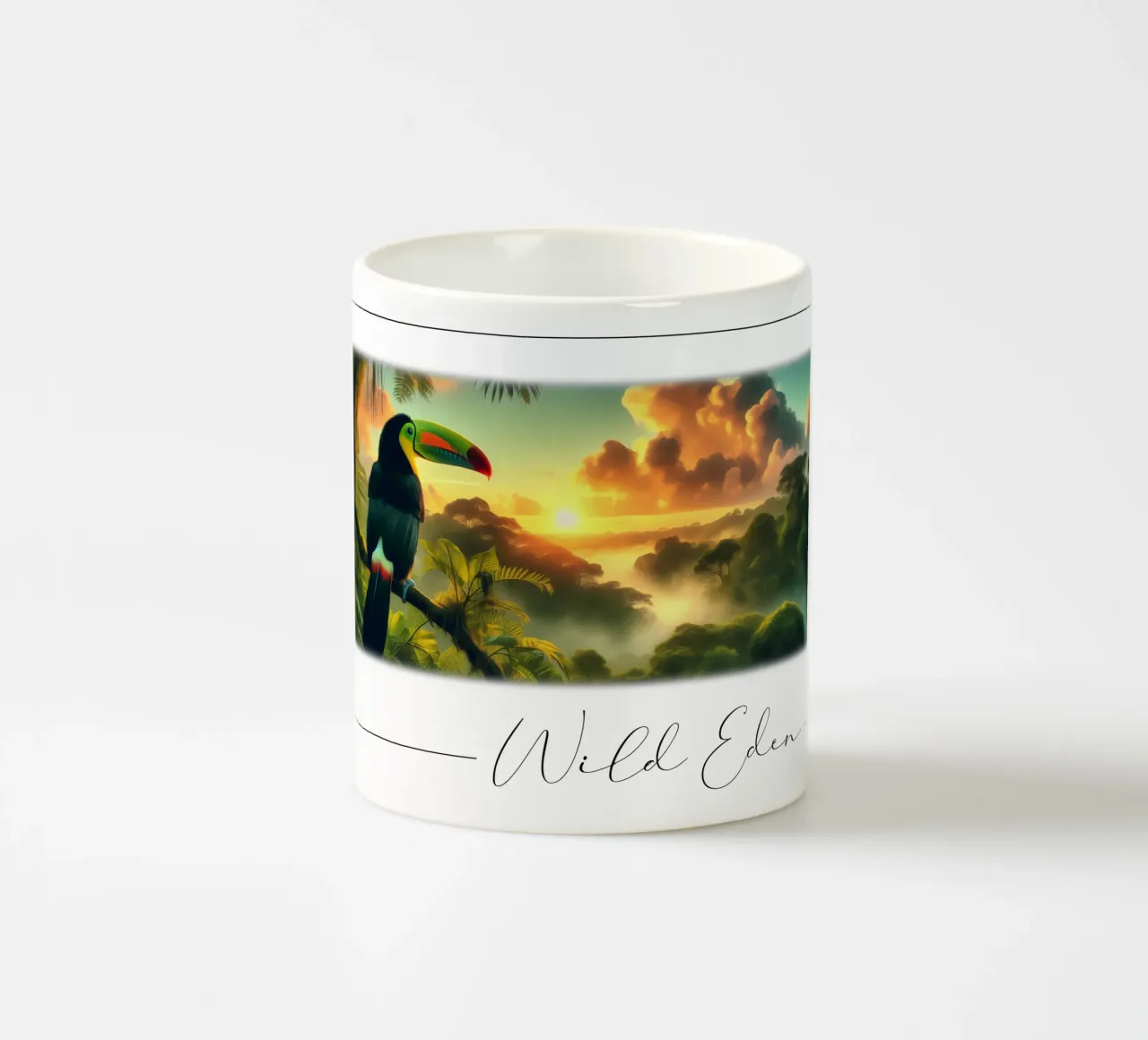 TOUCAN Keramik Tasse von RUBIANT ART