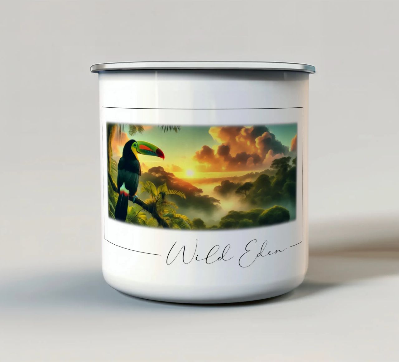 TOUCAN tazza in smalto da RUBIANT ART