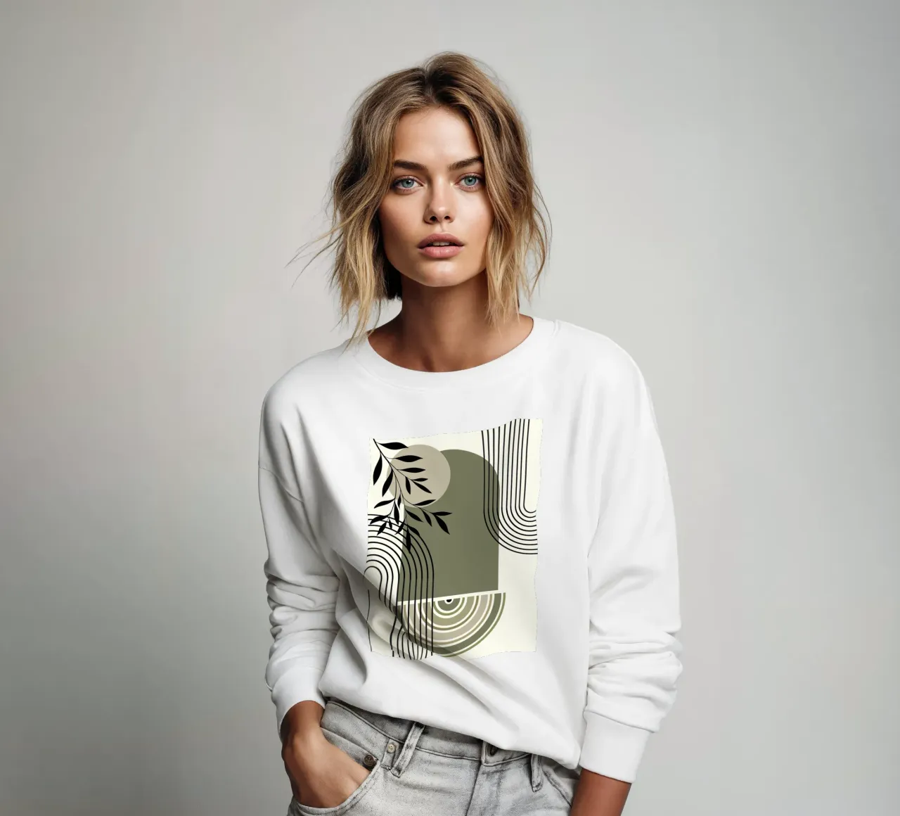 Curved lines Sweatshirt von LisaArtes