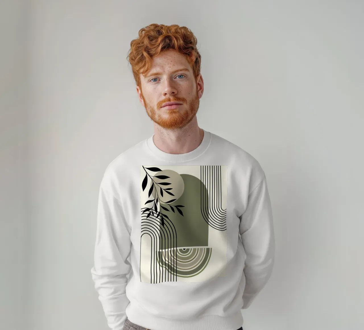 Curved lines Sweatshirt von LisaArtes