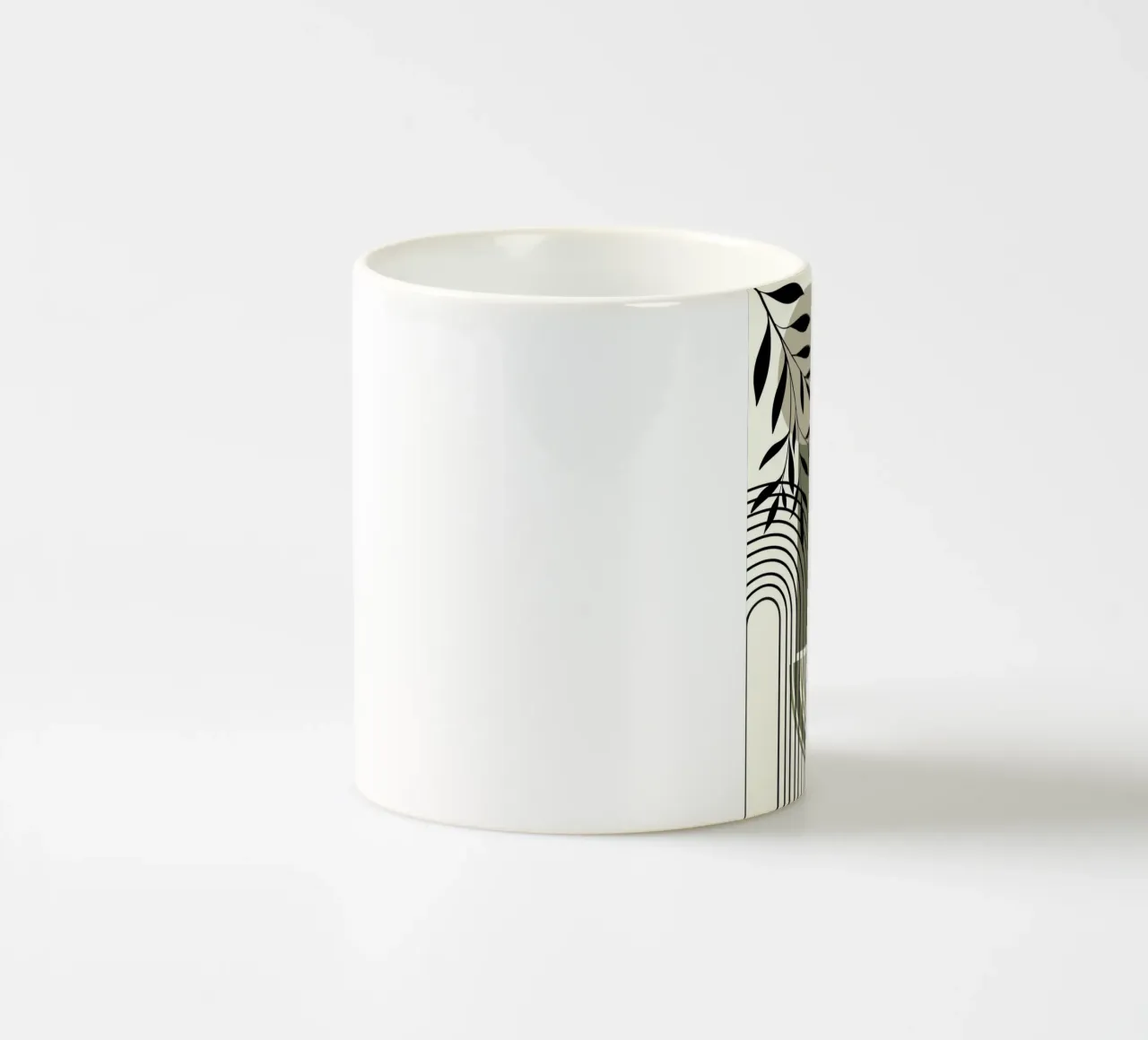 Curved lines tazza in ceramica da LisaArtes