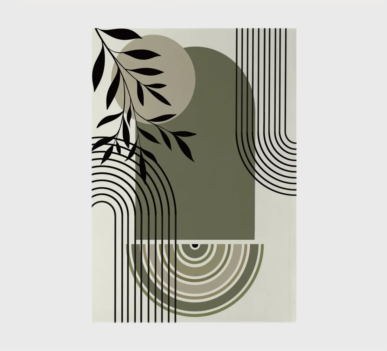 Curved lines notebook by LisaArtes