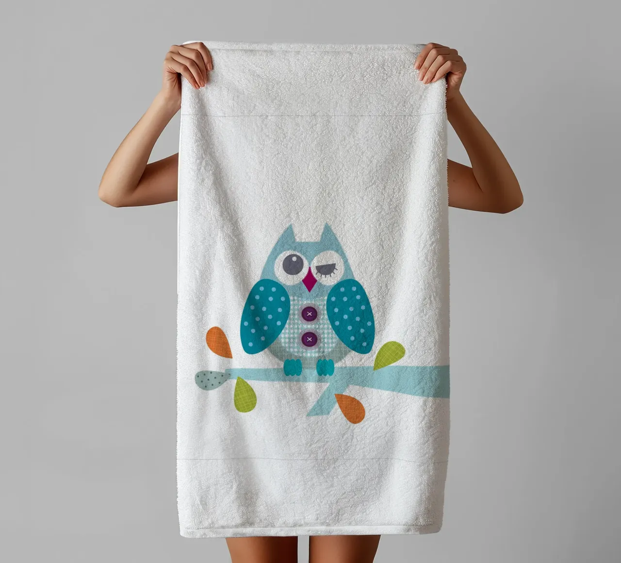 Eule Dann Handtuch von JaySan Studio