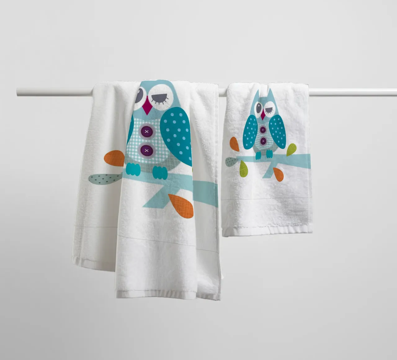 Eule Dann Handtuch von JaySan Studio