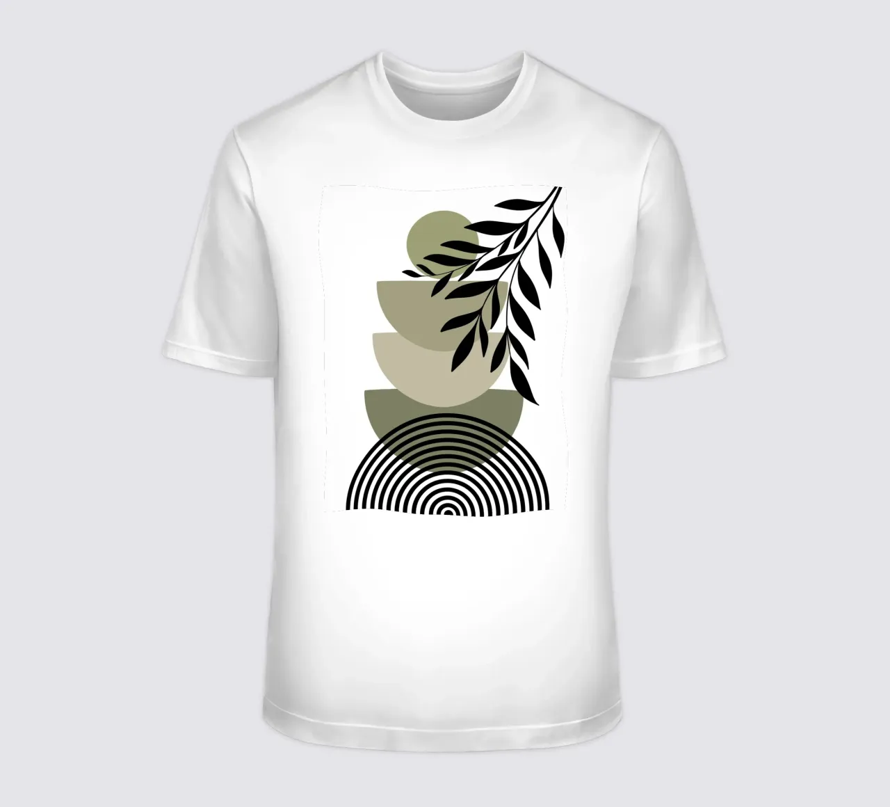 Three semicircles and win t-shirt da LisaArtes