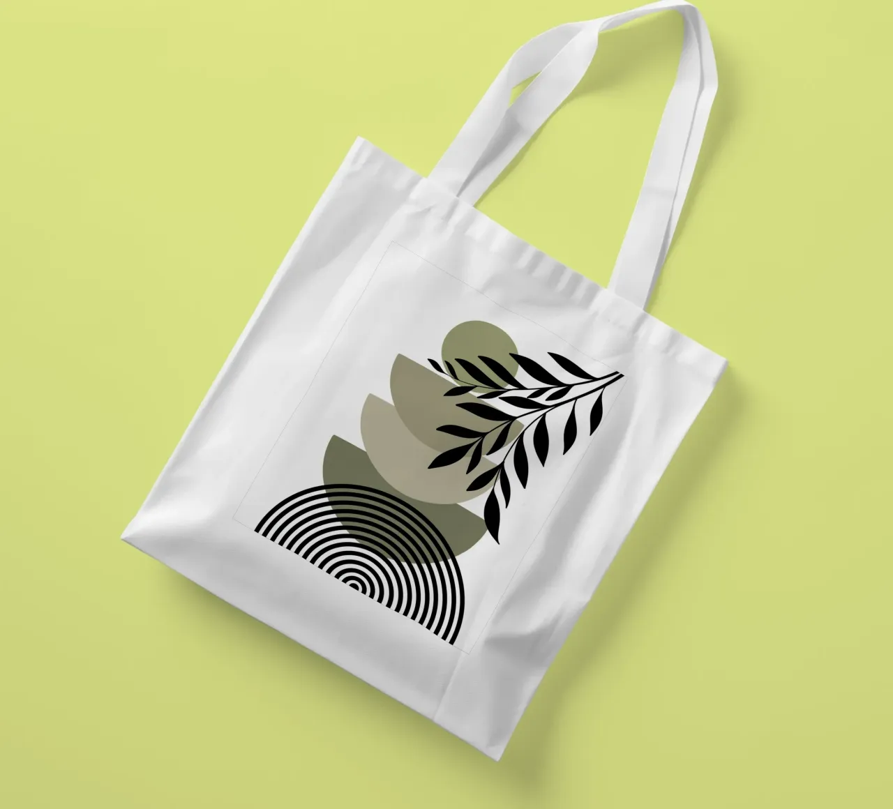 Three semicircles and win borsa in juta da LisaArtes
