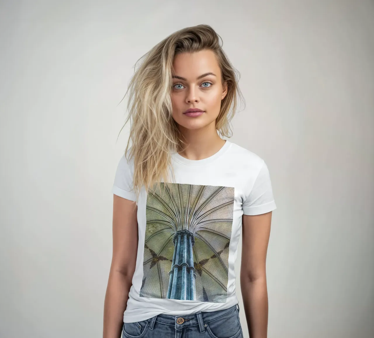 Salisbury Cathedral women's fitted t-shirt by Dave Hare Photography