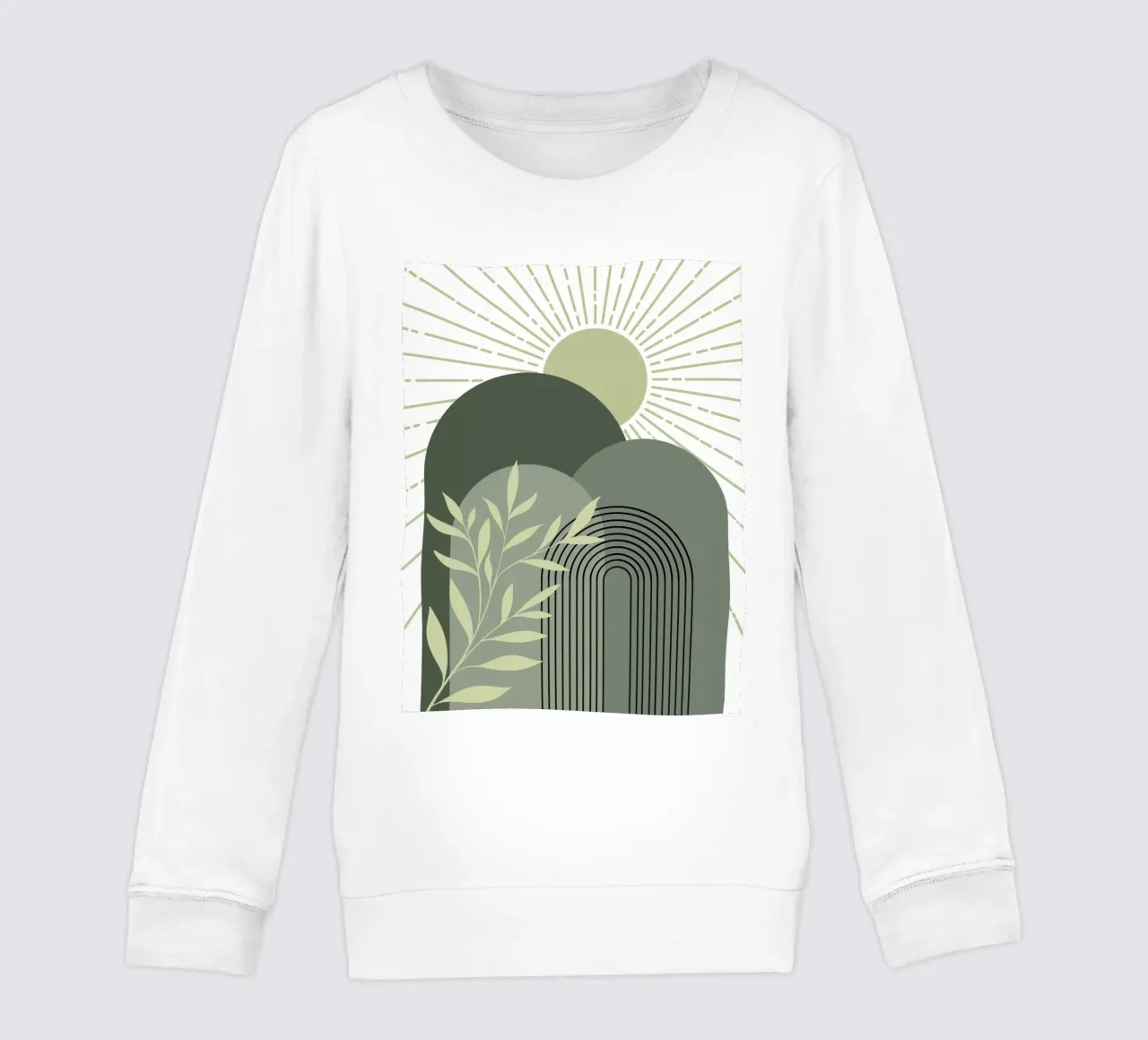 Mountains and sunbeams kids sweatshirt by LisaArtes