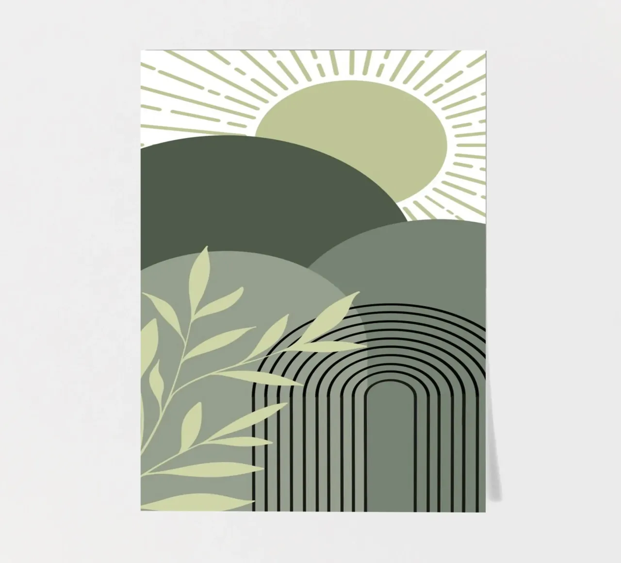 Mountains and sunbeams sticker sheet by LisaArtes