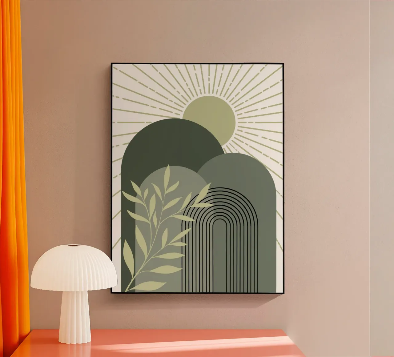 Mountains and sunbeams acrylic glass by LisaArtes
