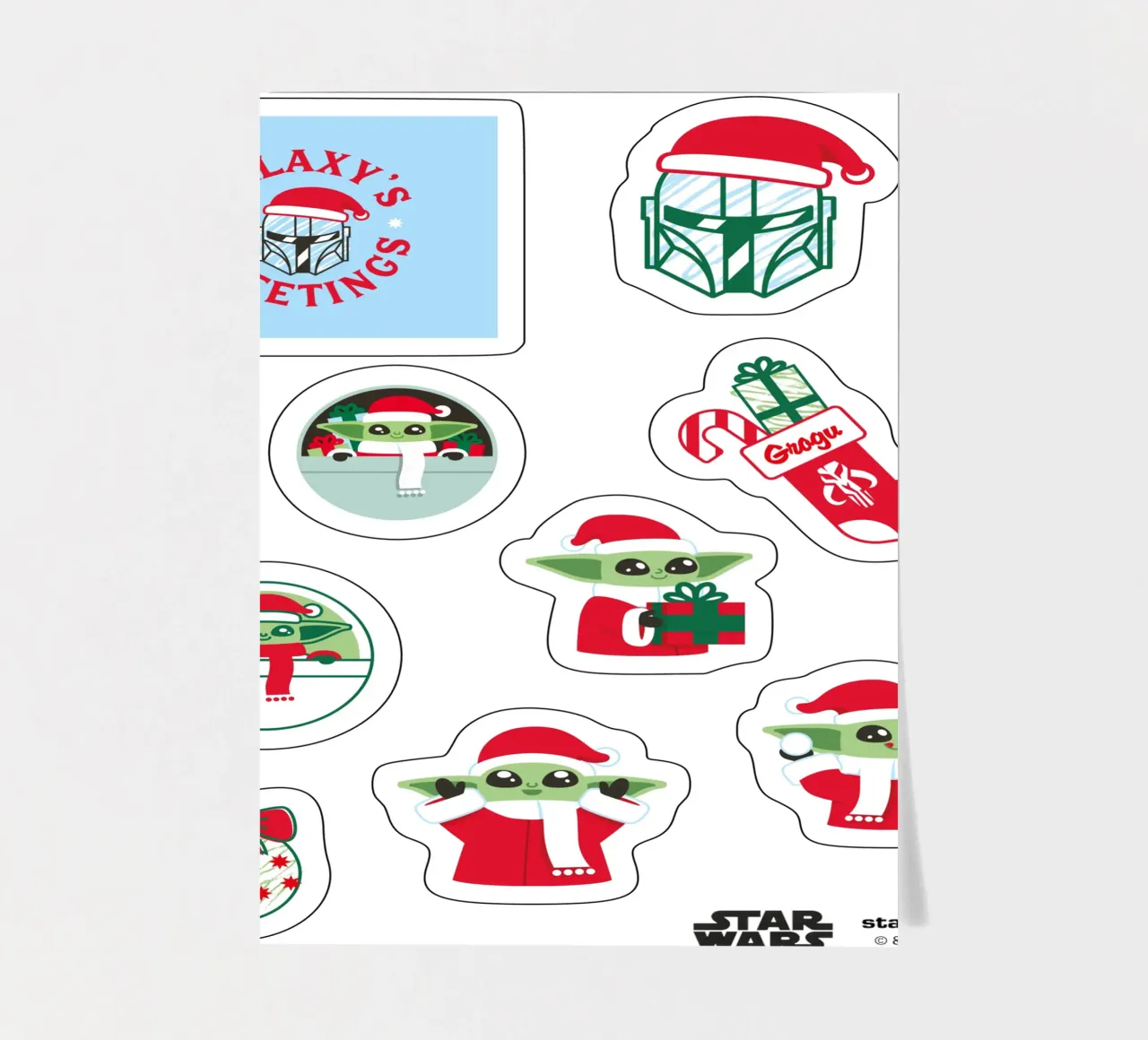 STAR WARS CHRISTMAS sticker sheet by Star Wars - Sticker Shop
