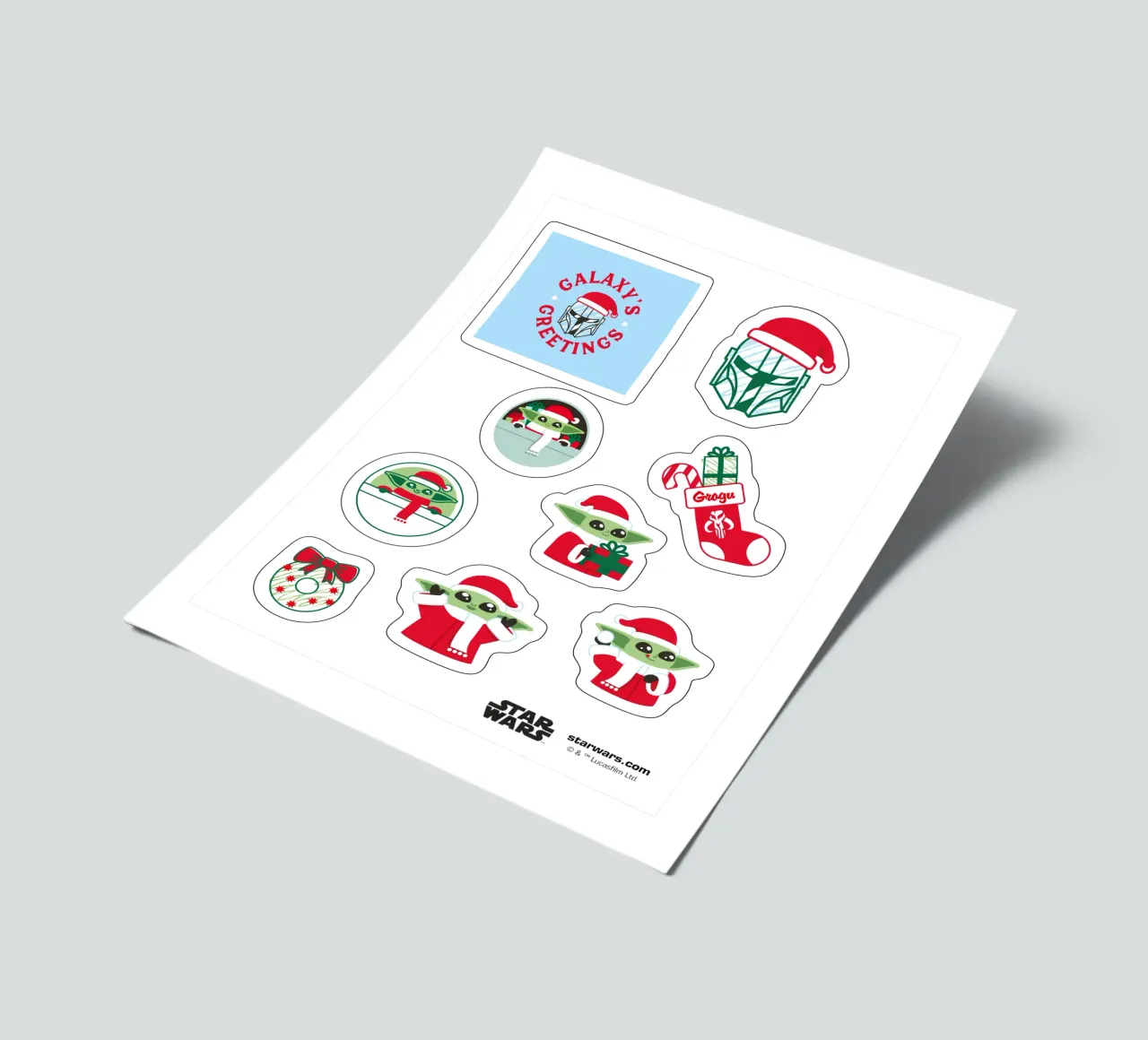 STAR WARS CHRISTMAS sticker sheet by Star Wars - Sticker Shop
