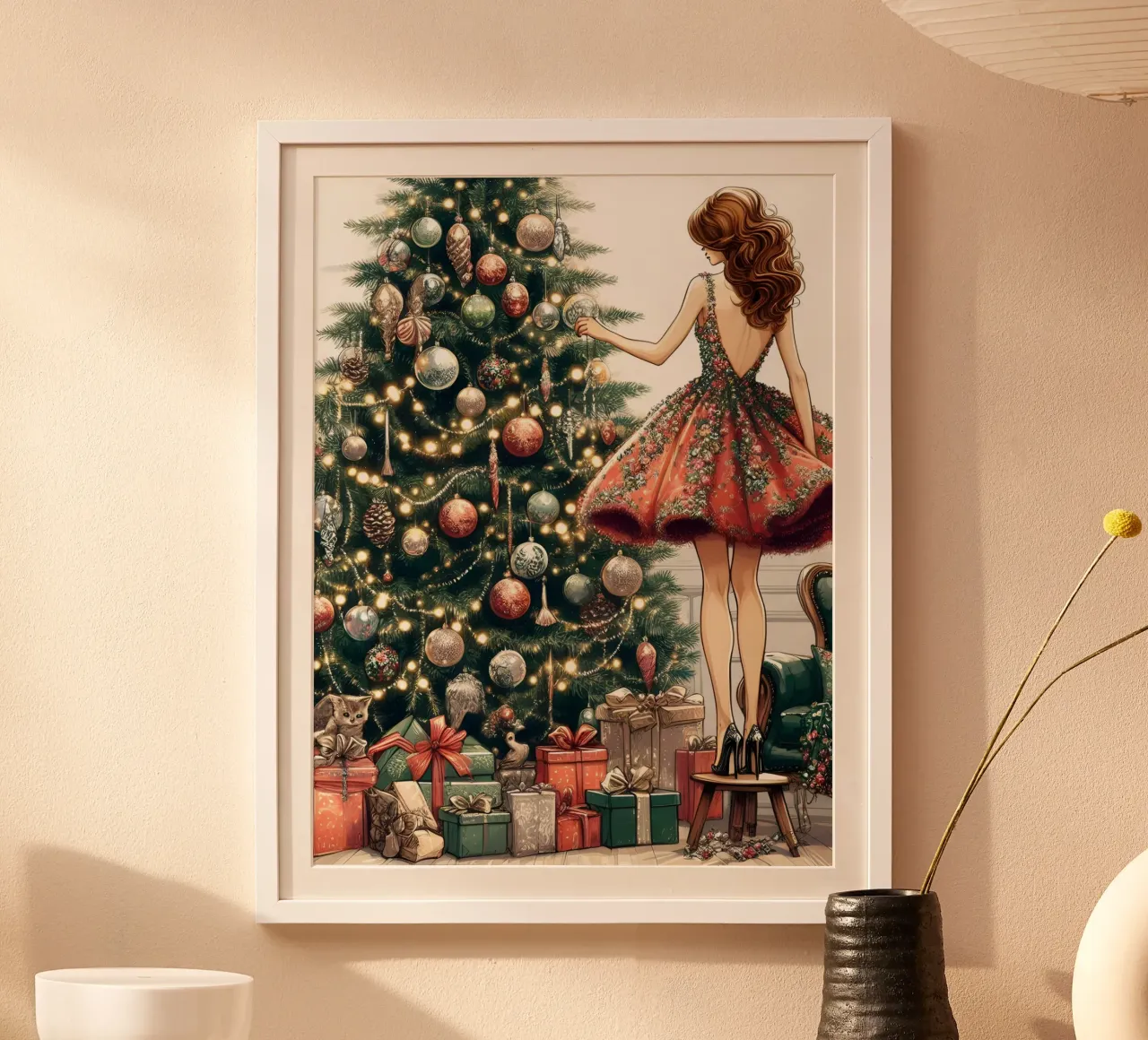 WEIHNACHTSBAUMSCHMUCK Hahnemühle von ARTOMATIC