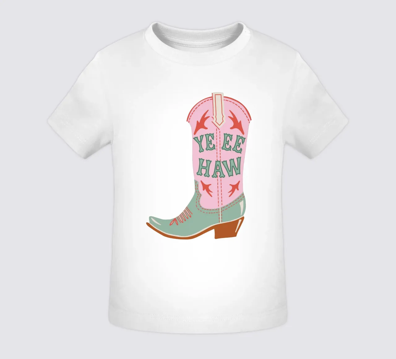 Girly Yee Haw baby t-shirt by cafelab