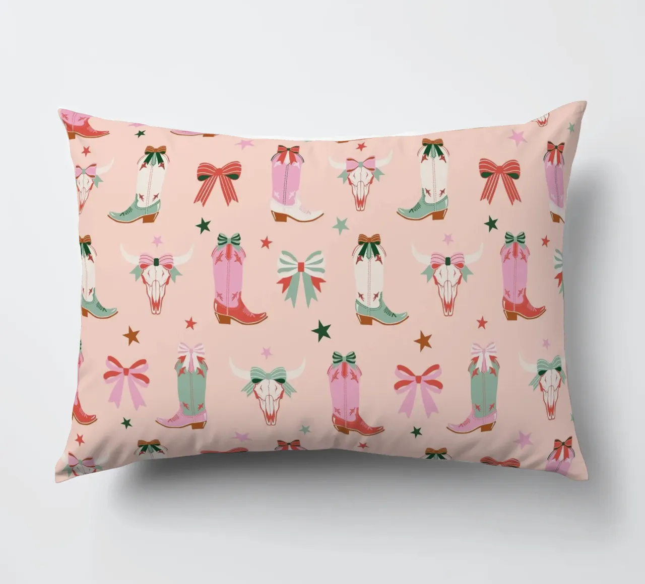 Girly Yee Haw decorative cushion by cafelab