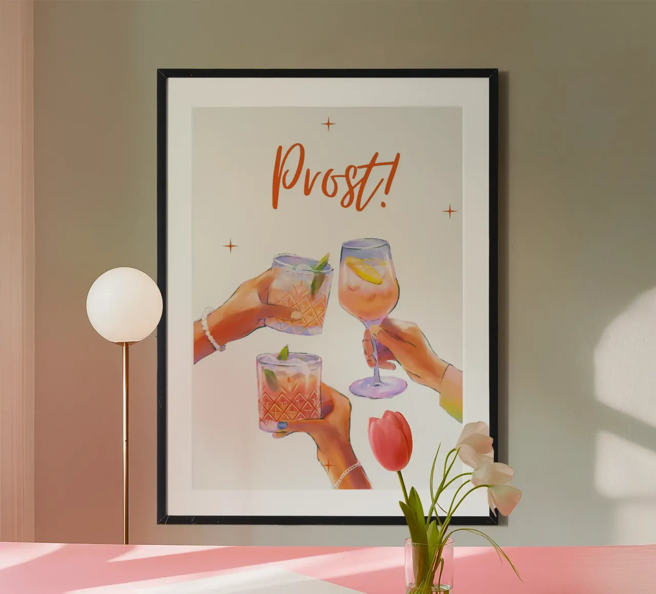 Prost, Cocktail, Bevande poster da pdigitalprints