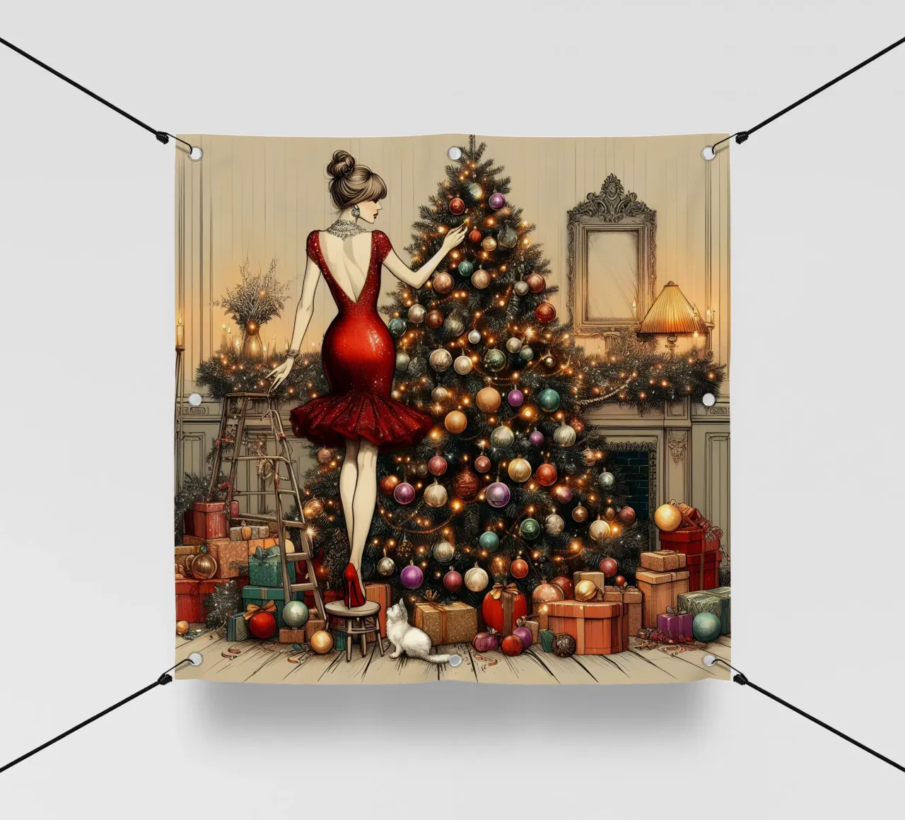 Ornamenti per l'albero di Natale telo in pvc da ARTOMATIC