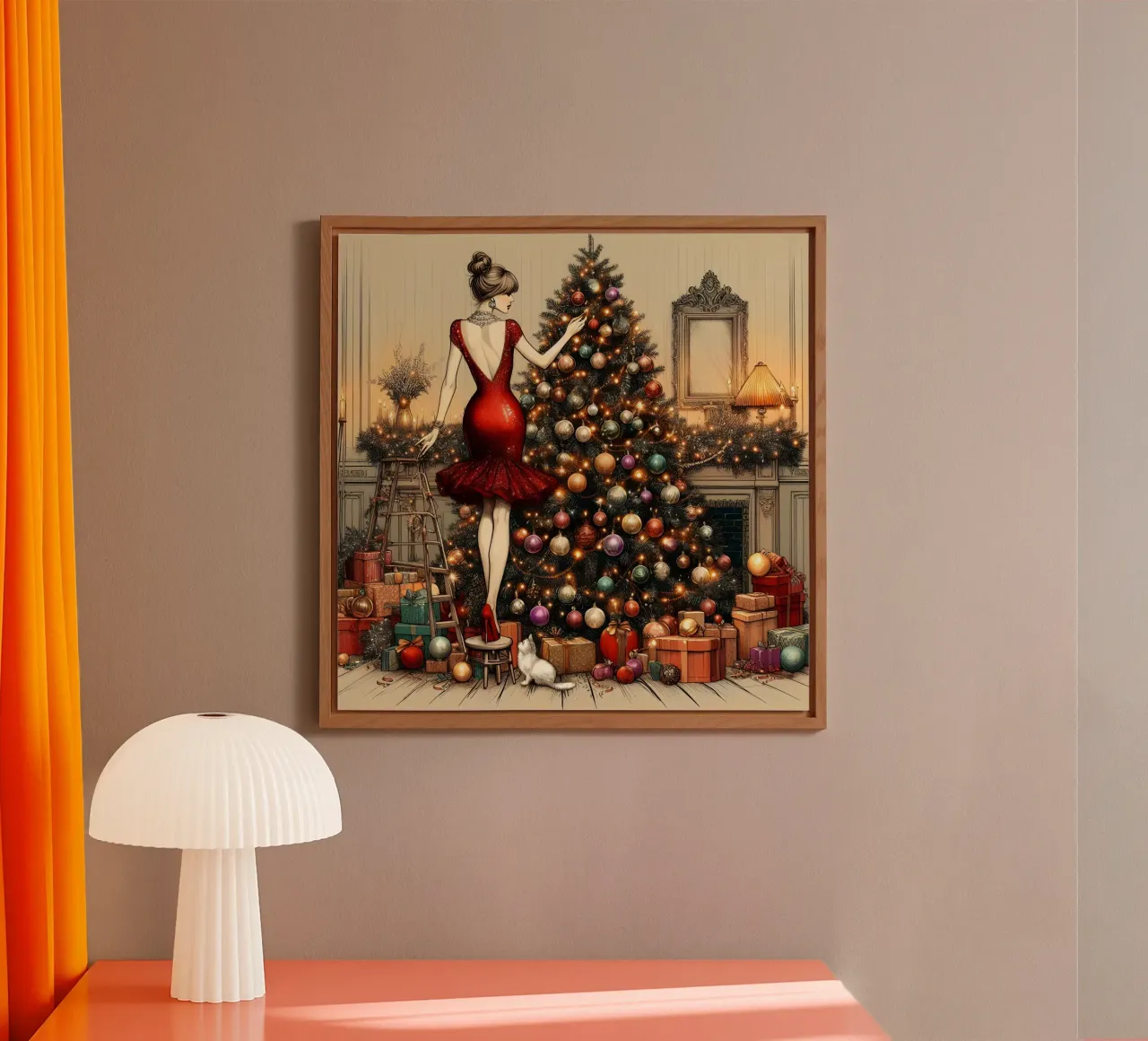 Christmas Tree Ornaments alu-dibond by ARTOMATIC