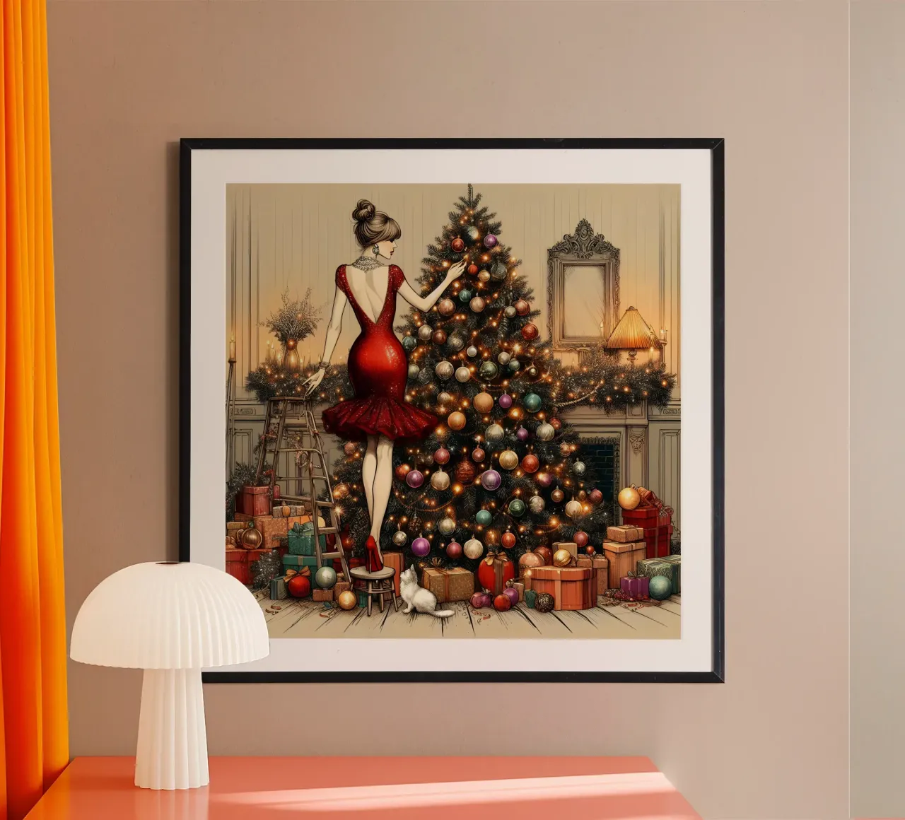 Ornamenti per l'albero di Natale carta hahnemühle da ARTOMATIC