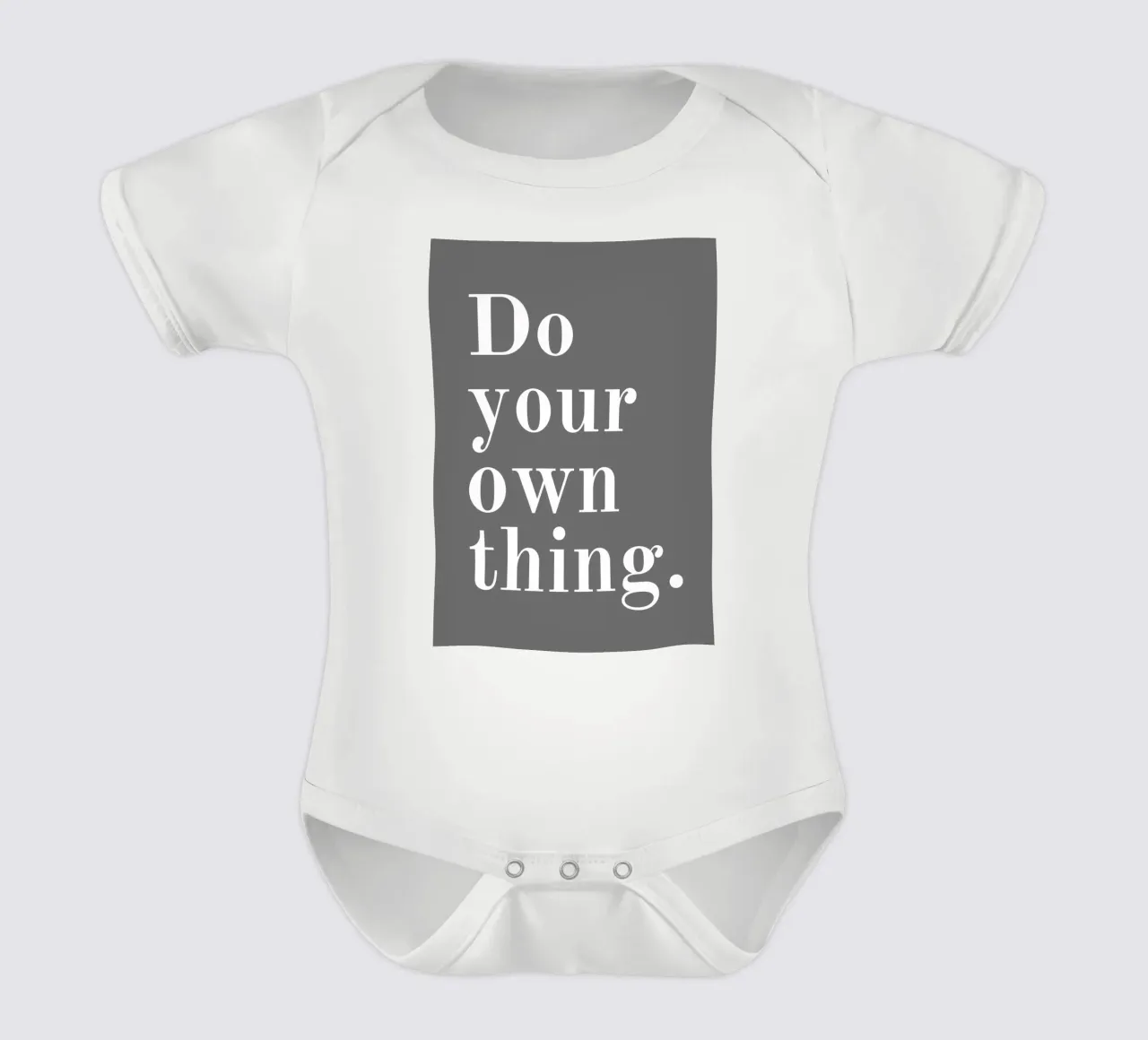 Mach dein eigenes Ding Zitat Kurzarm Babybody von pdigitalprints
