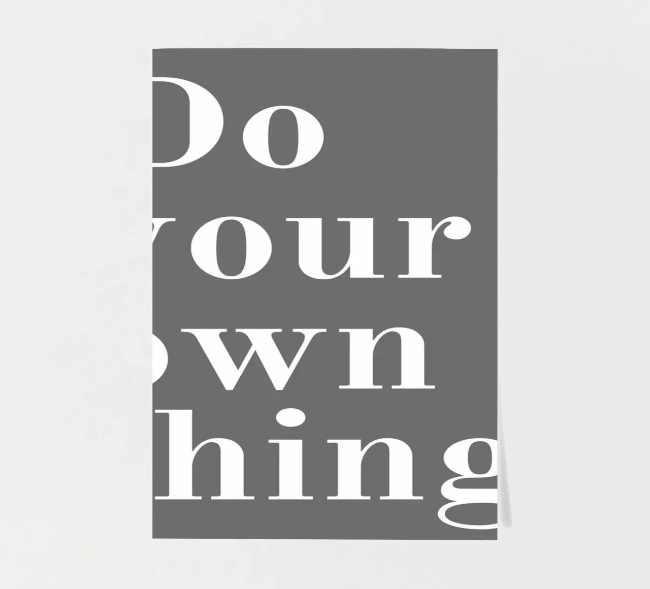 Mach dein eigenes Ding Zitat Stickerbogen von pdigitalprints