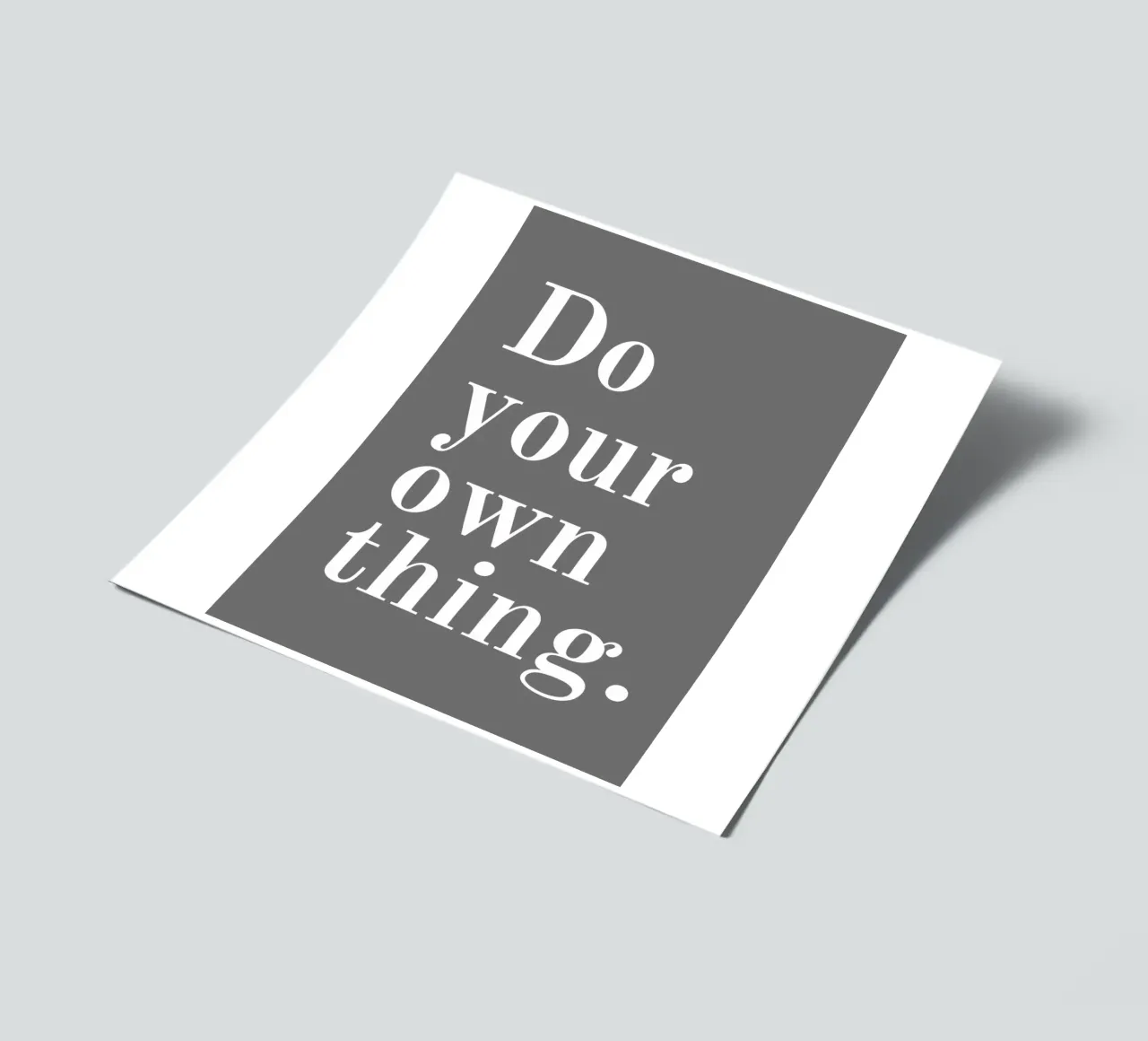 Mach dein eigenes Ding Zitat Stickerbogen von pdigitalprints