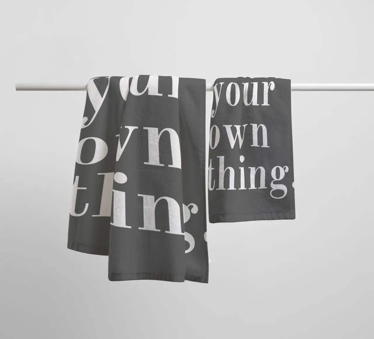 Mach dein eigenes Ding Zitat Handtuch von pdigitalprints