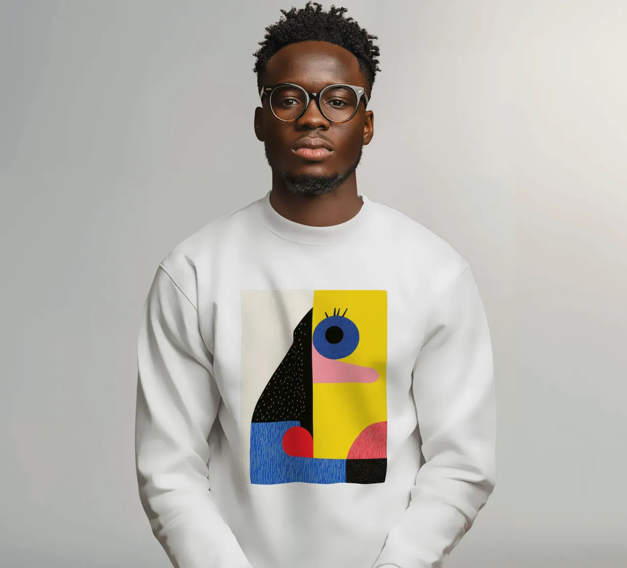 Facce geometriche felpa da Geometric