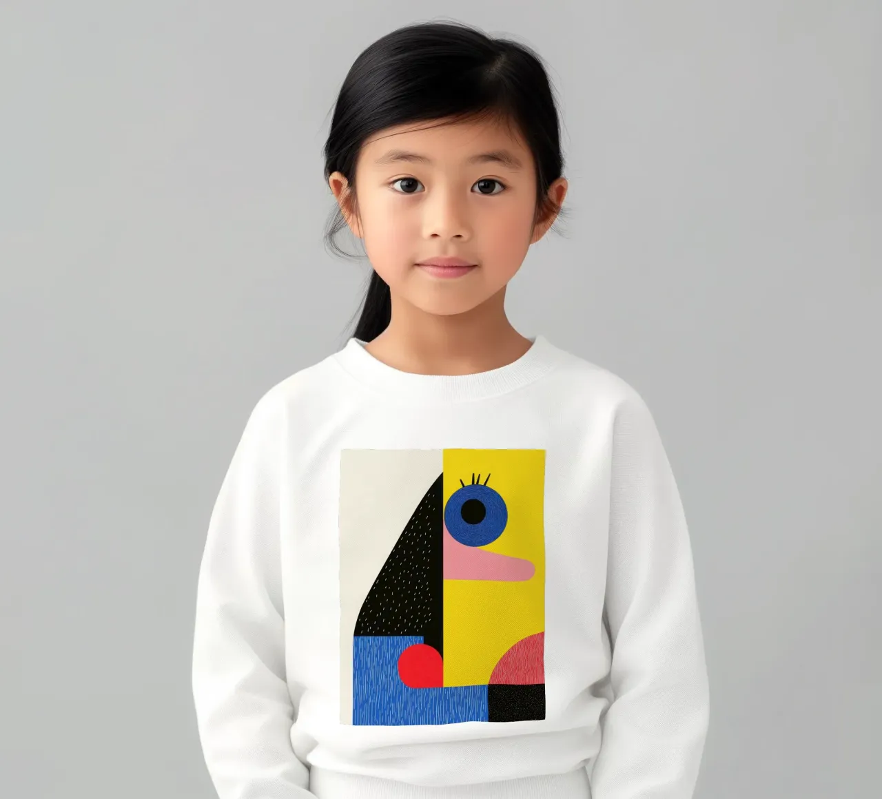 Facce geometriche felpa bambino da Geometric