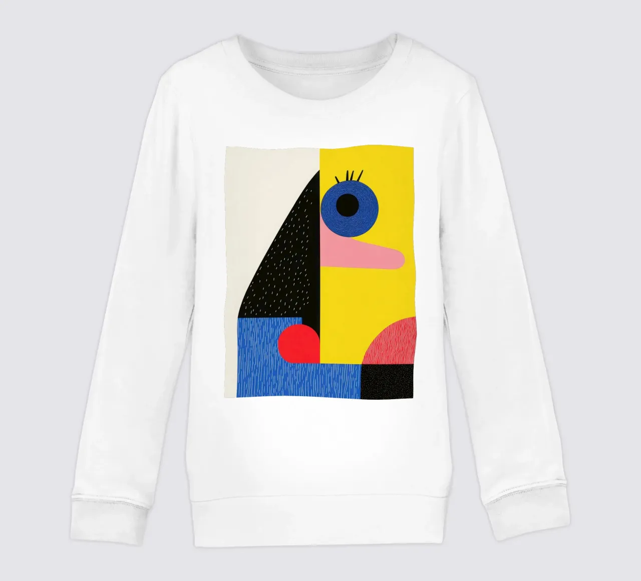 Facce geometriche felpa bambino da Geometric