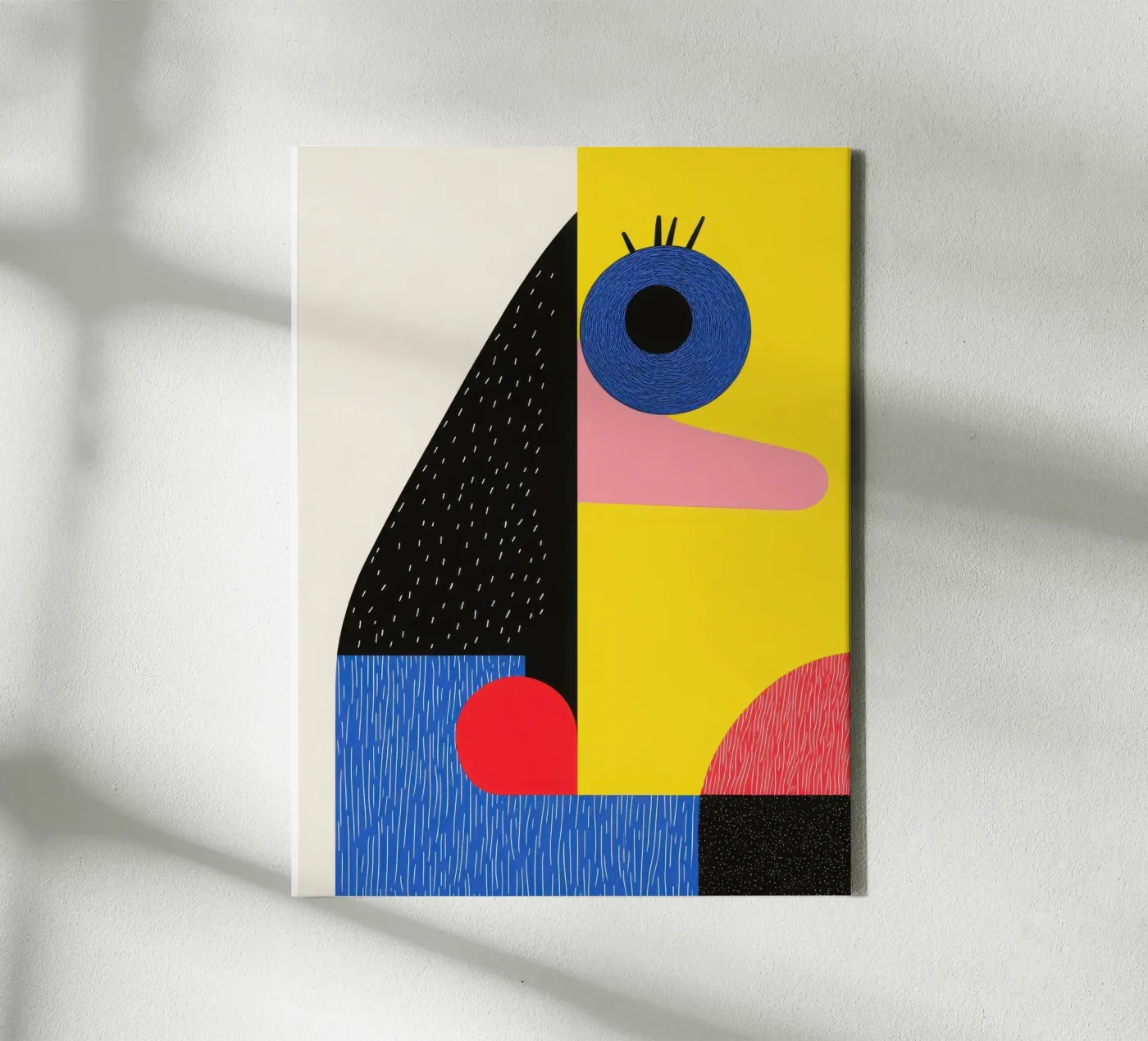 Facce geometriche tela da Geometric