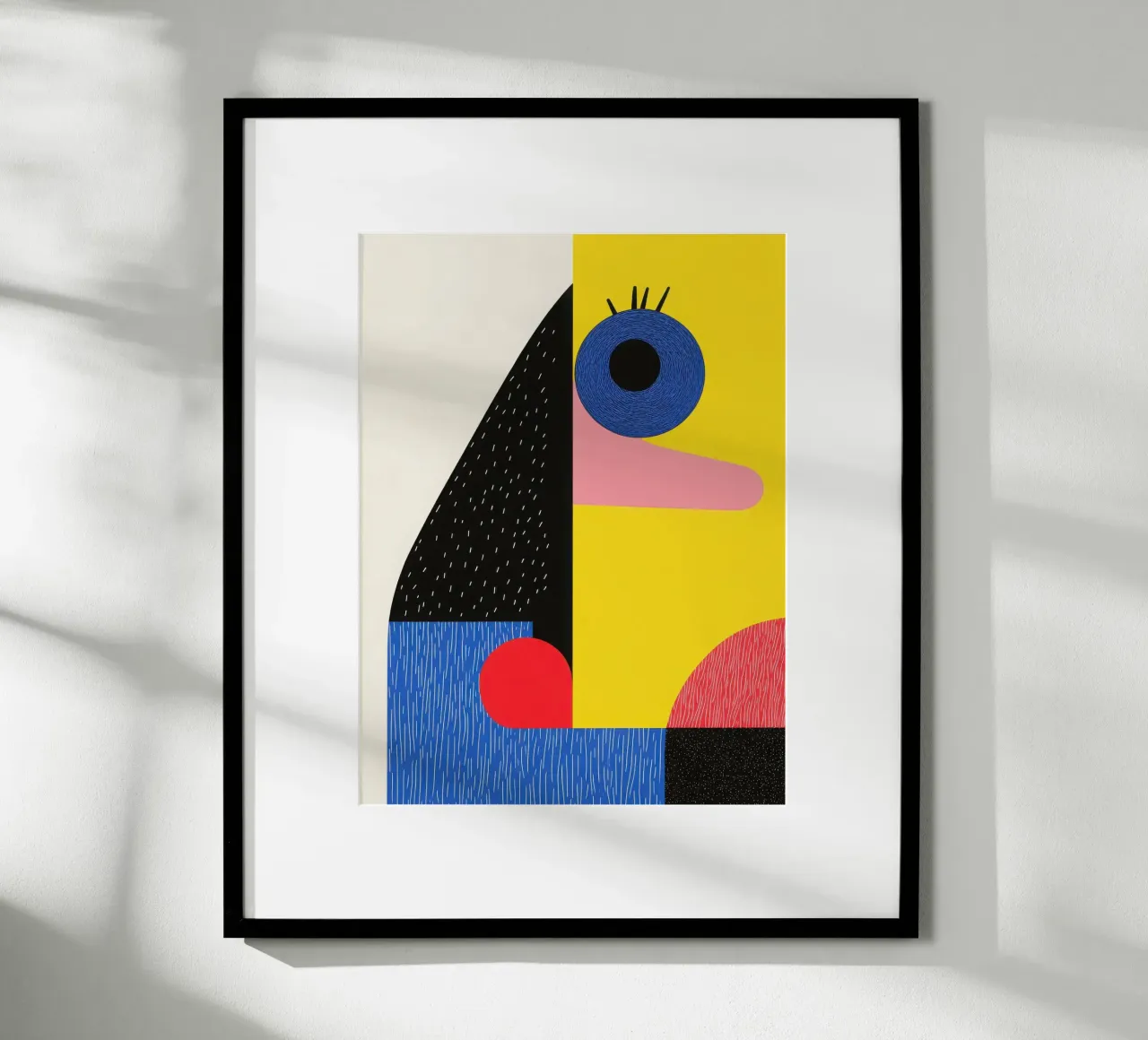 Geometric Faces poster by Geometric