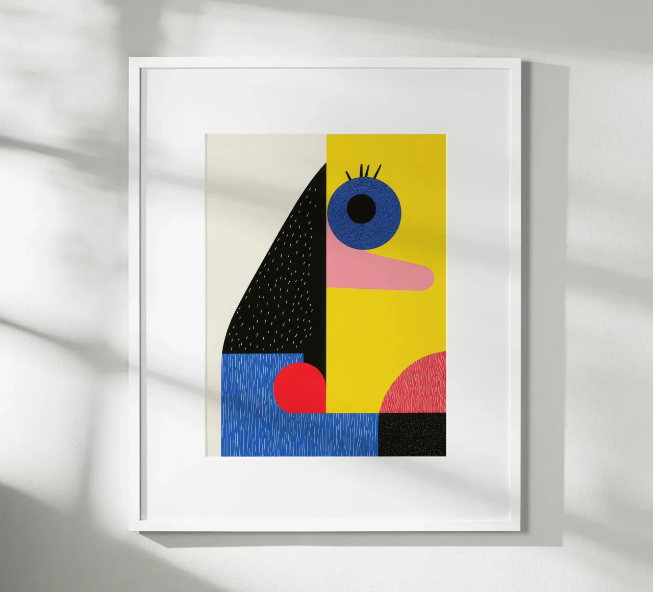 Geometric Faces poster by Geometric
