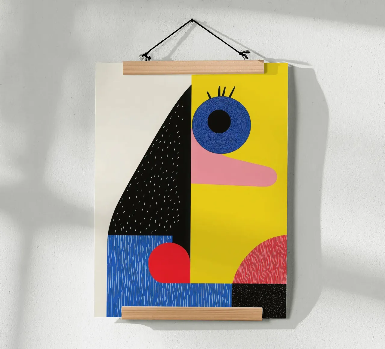 Geometric Faces poster by Geometric