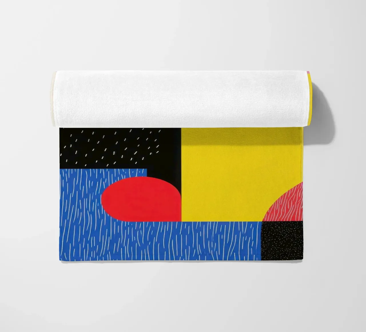 Facce geometriche telo mare da Geometric