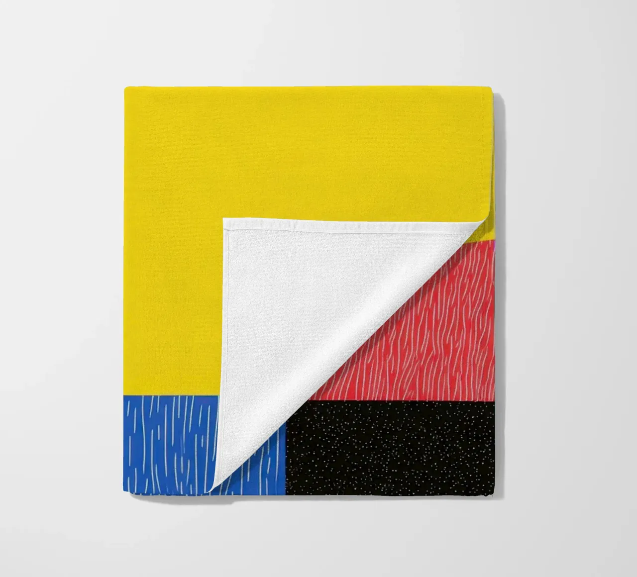 Facce geometriche telo mare da Geometric