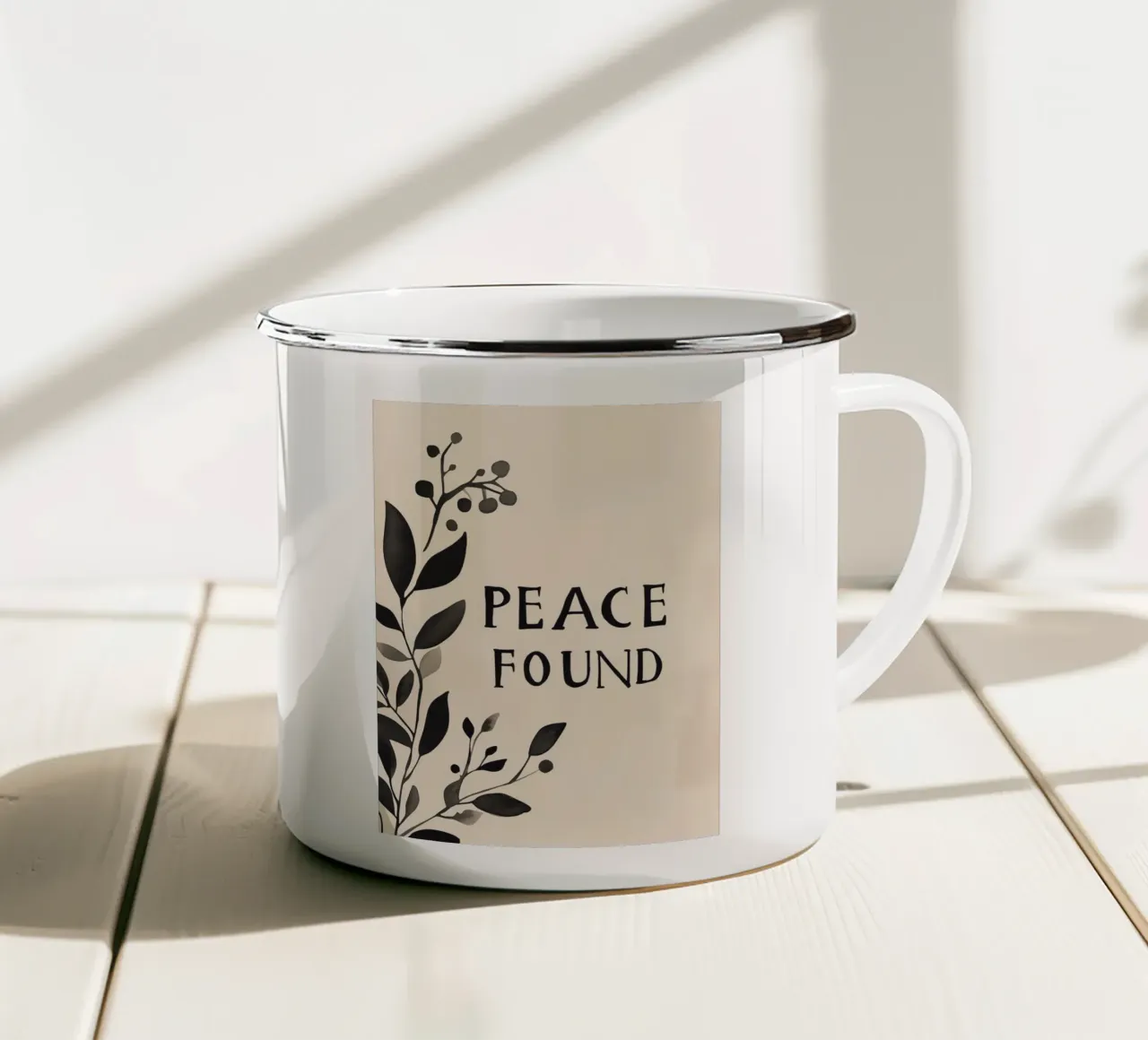Peace Found tazza in smalto da treechild