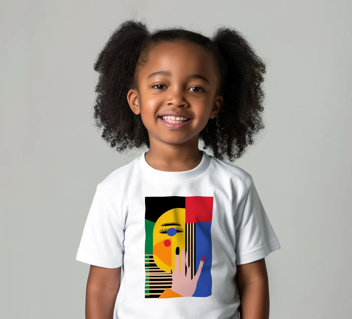 Volto geometrico t-shirt bambini da Geometric