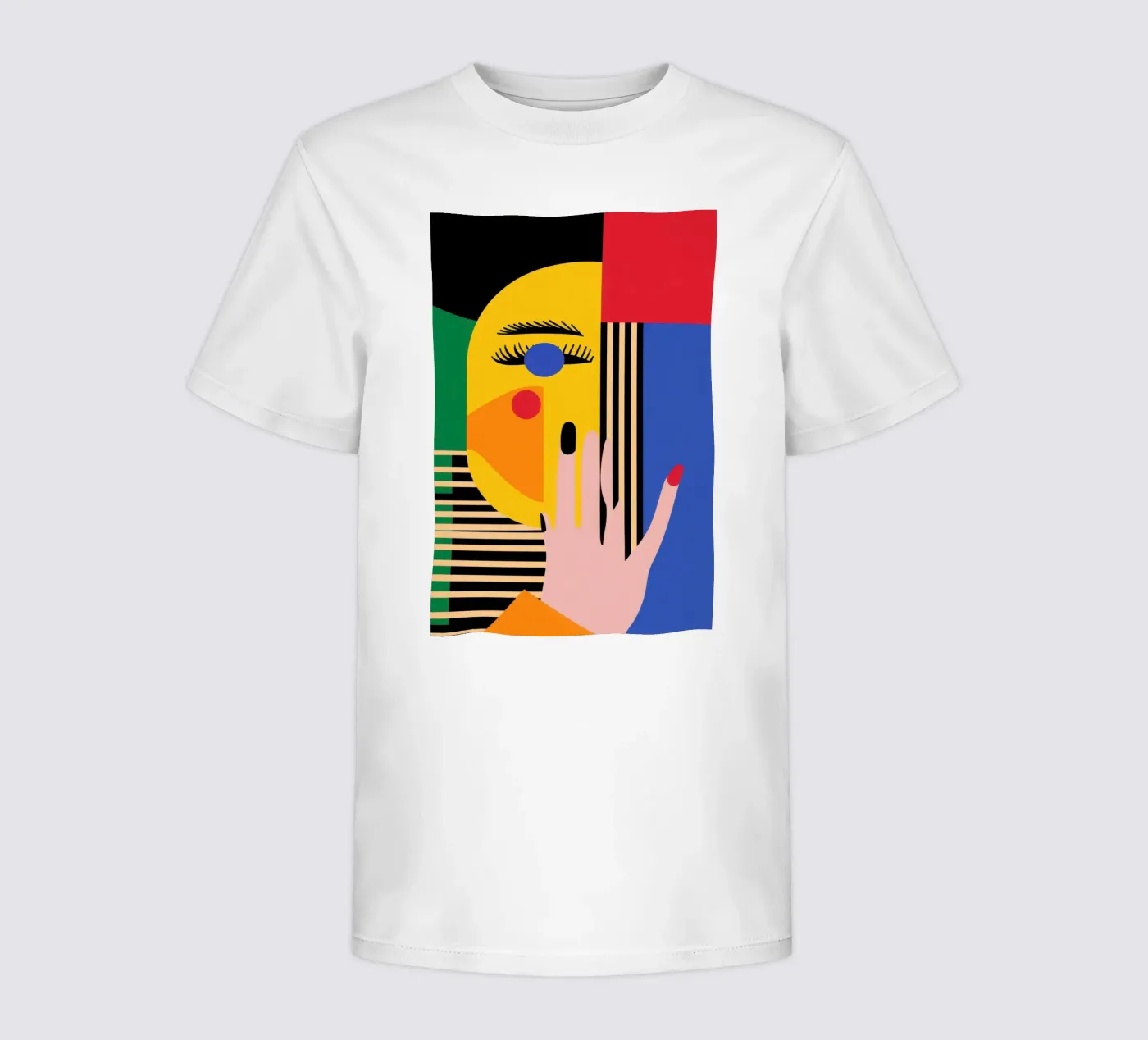 Volto geometrico t-shirt bambini da Geometric