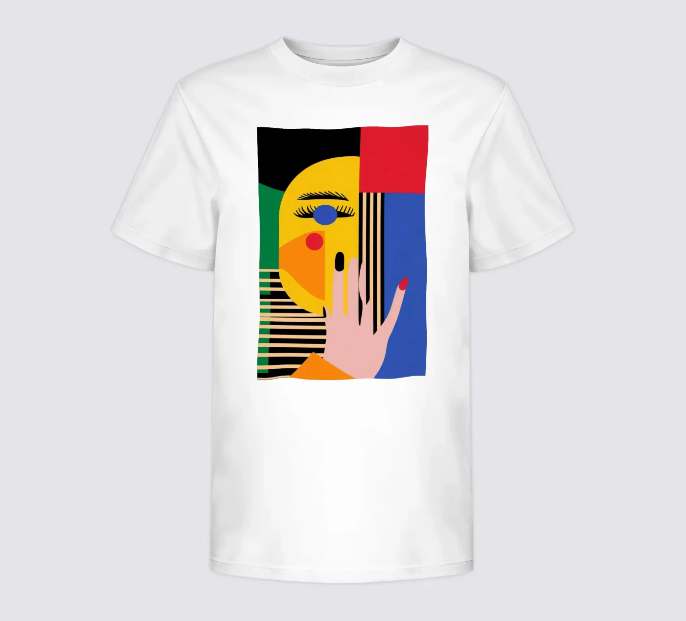 Volto geometrico t-shirt bambini da Geometric