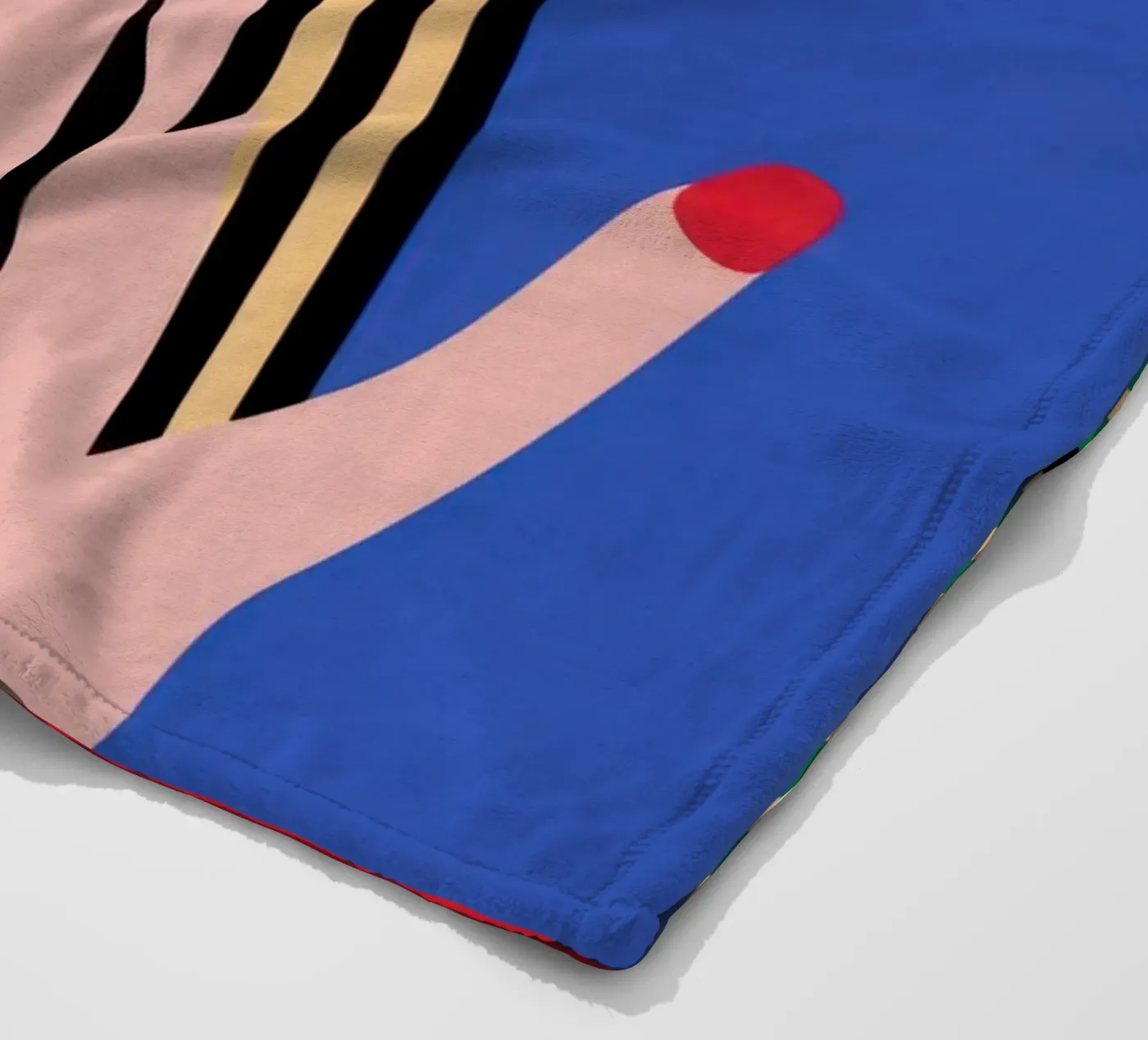 Geometrisch gezicht fleecedeken van Geometric
